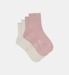 Lot de 2 paires de chaussettes coton Modal Dim