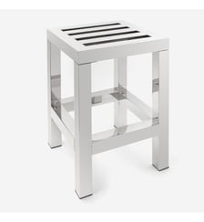Tabouret inox brillant ou mat - PLAZZA Bath Bazaar