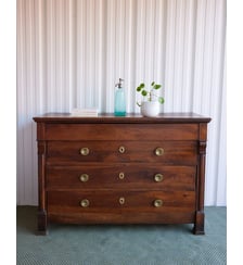 Commode empire en bois massif Garance N°769- Produit chiné Debongout