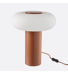 Lampe à poser métal fer et opaline H36,6 cm La Redoute Interieurs