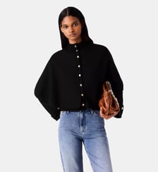 Cardigan effet cape Maje