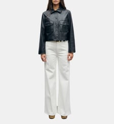 Veste courte en cuir vieilli - PETRA Gerard Darel