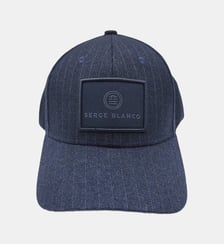 Casquette en laine rayée Serge Blanco