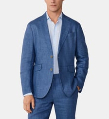 Blazer Délavé Hopsack En Lin Hackett London