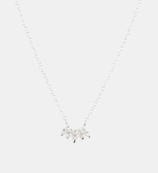 Collier pétales zirconium Argent Garanti Balaboosté