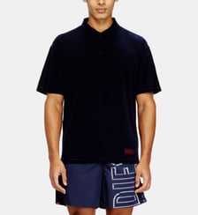 Chemise polo en coton éponge Diesel