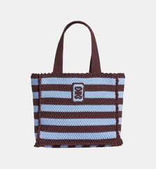 Sac en maille crochet à rayures Sandro
