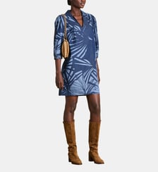 Robe courte en coton imprimé La Fée Maraboutée