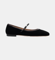 Dakota - Ballerines En Cuir Chèvre Noir - Sacchetto Parallèle