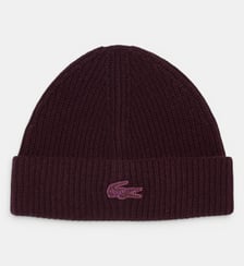 Bonnet laine mérinos crocodile métallisé Lacoste