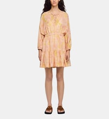 Robe courte imprimé fleur Sandro