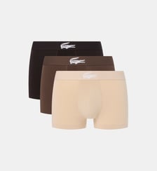 Lot de 3 boxers signature coton stretch Lacoste