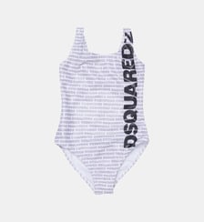 Maillot une pièce avec logo imprimé Dsquared2