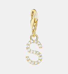 Pendentif Charm lettre S plaqué or Thomas Sabo