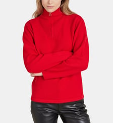 pull Camionneur en jersey de cachemire marron chiné Agnès b.