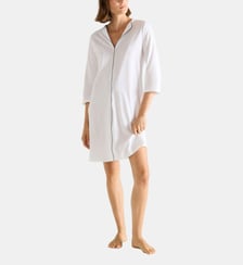 Chemise de nuit courte col v en jersey Laurence Tavernier