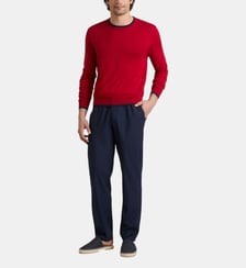 Pantalon en laine Super 120's Micro Carreaux Vilebrequin