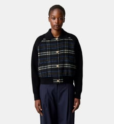 Blouson bi-matière rayé Claudie Pierlot