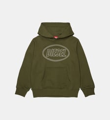 Sweat à capuche avec logo Diesel Kids