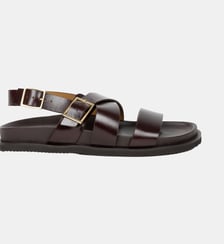 Sandales Plates Nori Cuir Bobbies