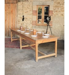 Très grande table d'ostréiculteur Romy N°1562- Produit chiné Debongout