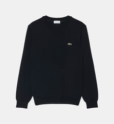 Pull col V laine mélangée Lacoste