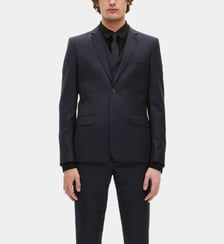 Veste de costume en laine coupe cintrée The Kooples