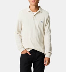 Polo uni slim en coton à manches longues The Gunn Rodd & Gunn