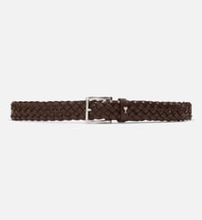 Ceinture Paris Paris tressée 30mm unisexe en cuir de veau AMI Paris