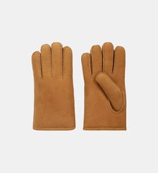 Gants en cuir suède et peau lainée Sandro
