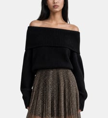 Pull épaules dénudées en laine mérinos The Kooples