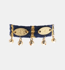 Bracelet en tissu coloré réglable avec pampilles TODOBEM Hipanema
