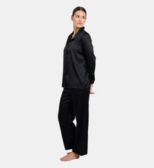 Chemise de nuit Silk'n Moon noirr Maison Lejaby