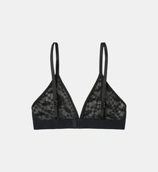 Brassière triangle dentelle siglée Lacoste