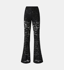 Pantalon évasé en dentelle Pinko