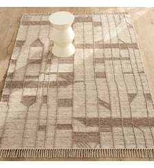 Tapis tissé main, en laine et coton AM.PM