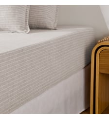 Drap housse en lin lavé bonnet 30 cm La Redoute Interieurs