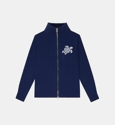 Cardigan en laine et cachemire à fermeture zippée Vilebrequin