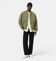 Bonnet en laine jacquard crocodile Lacoste