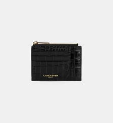 Porte-carte effet crocodile signature Lancaster