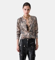 Cardigan en maille imprimée Liu Jo