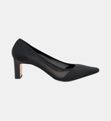 Gaspar - Escarpins En Résille Stretch Noir Parallèle