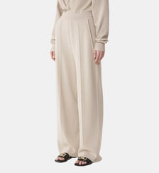 Pantalon Droit En Laine Et Cachemire Lanvin