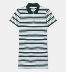 Robe polo rayée coton Lacoste