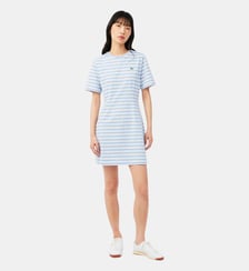 Robe t-shirt coton rayures Lacoste