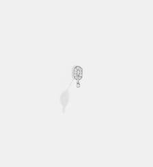 Boucle d'oreille Mini My Way Or Blanc & Diamants Statement