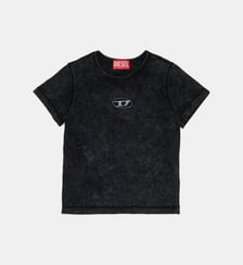 T-shirt en viscose avec effet marbré ombré Diesel Kids