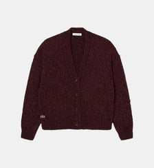 Cardigan maille moulinée laine Lacoste