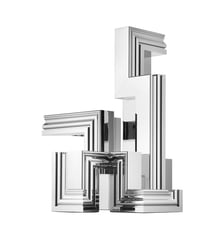 Candélabre chrome 5 bougies en aluminium - PERSPECTIVES Christofle
