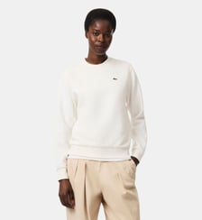 Sweatshirt relaxed fit col rond en Piqué Lacoste